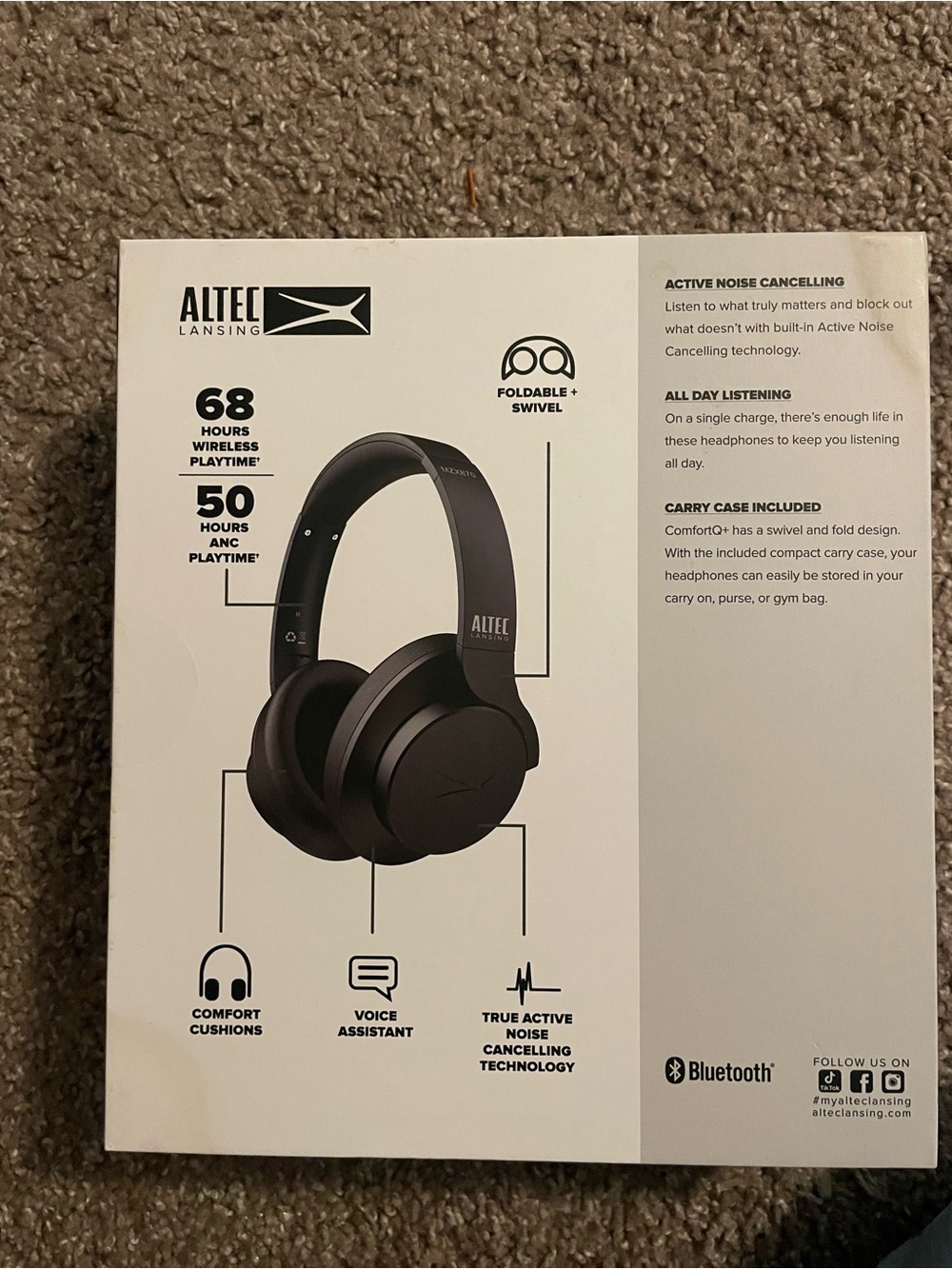 Black Wireless ANC Over-Ear Headphones